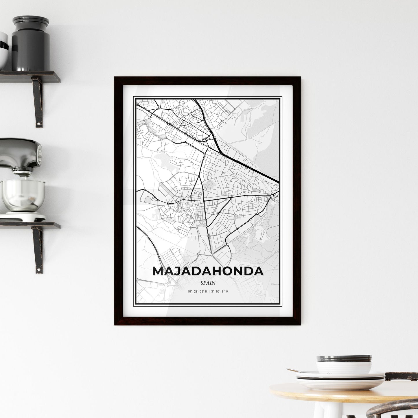 Majadahonda Spain - Minimal City Map