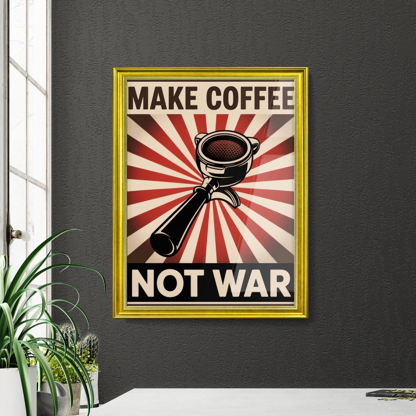 Make Coffee, Not War: A Bold Statement Against Conflict Through the Power of Coffee