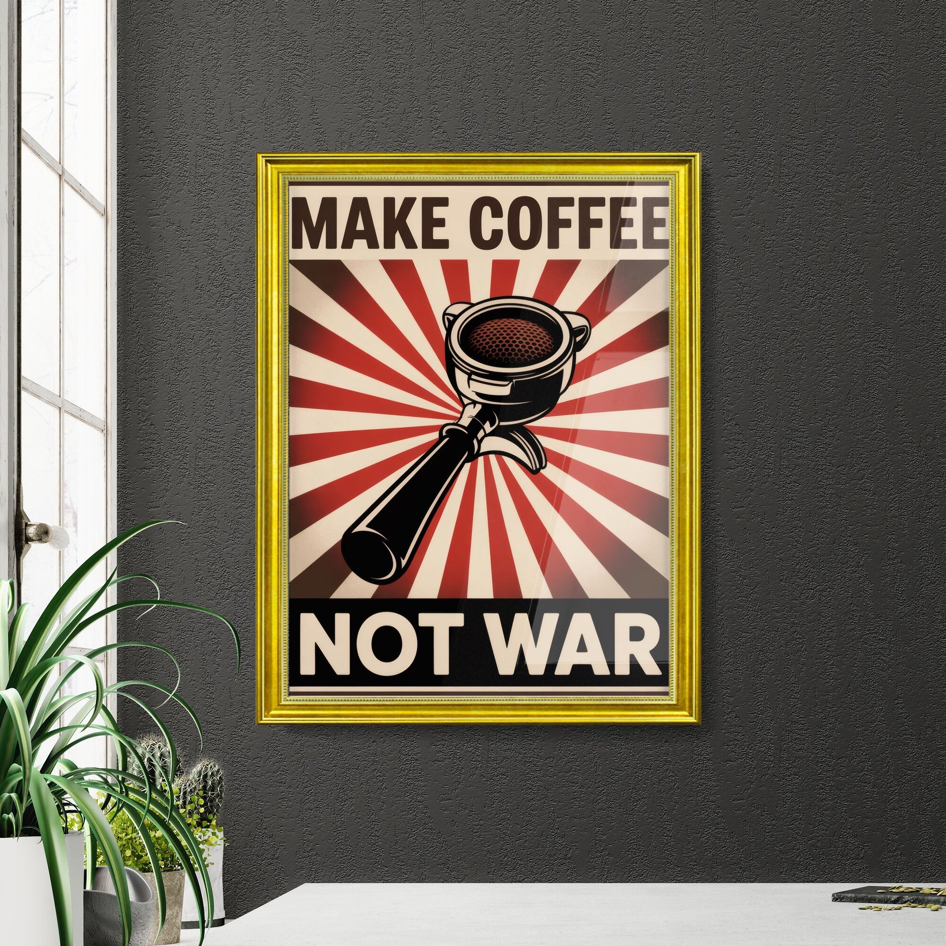 Make Coffee, Not War: A Bold Statement Against Conflict Through the Power of Coffee