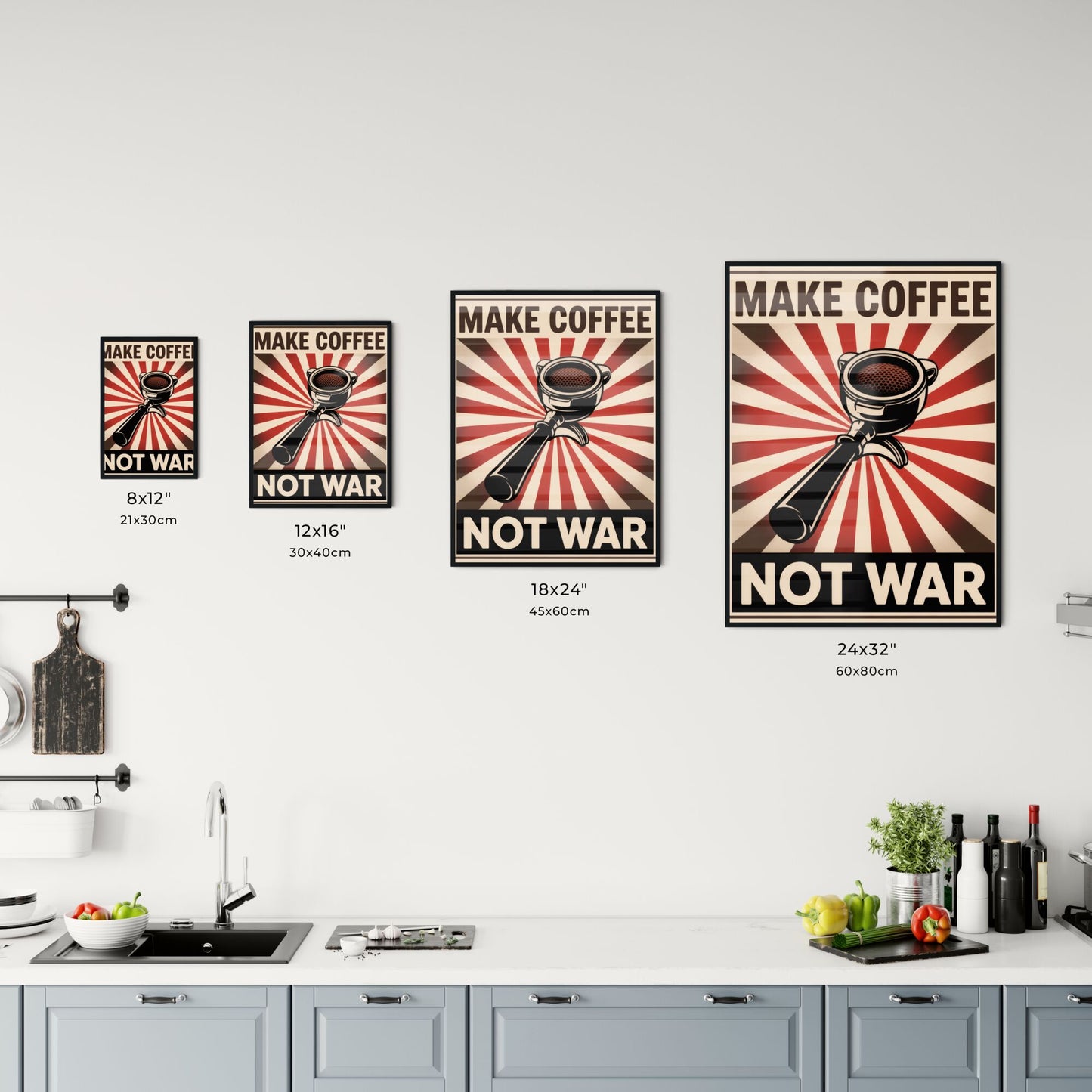 Make Coffee, Not War: A Bold Statement Against Conflict Through the Power of Coffee Chart