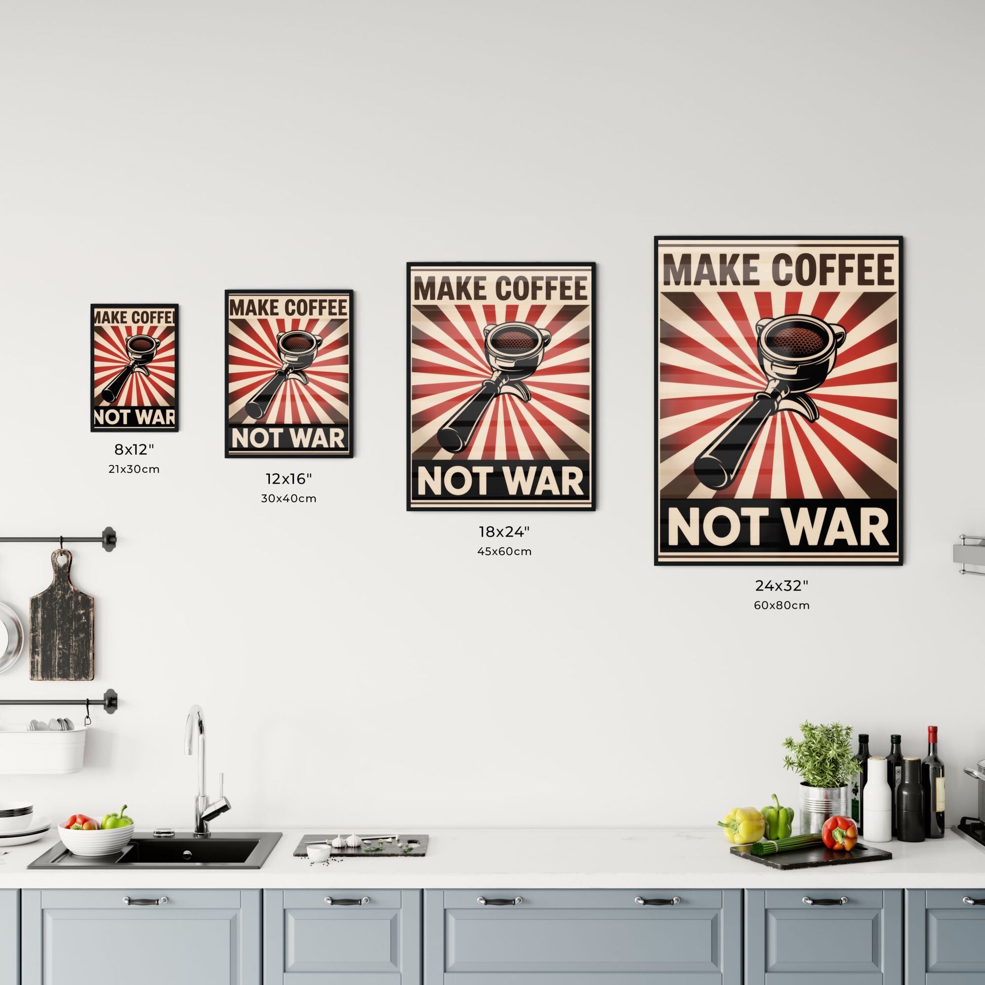Make Coffee, Not War: A Bold Statement Against Conflict Through the Power of Coffee Chart