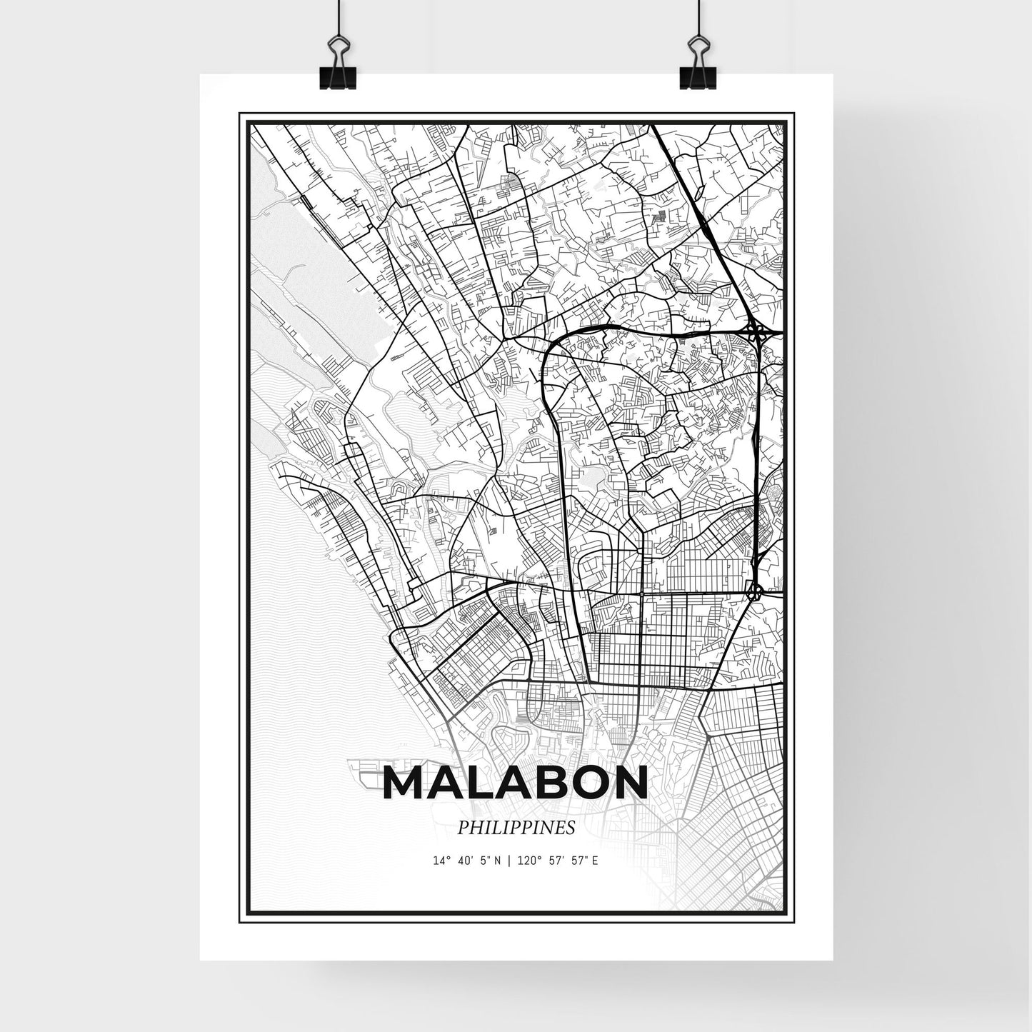 Malabon Philippines - Premium City Map Poster