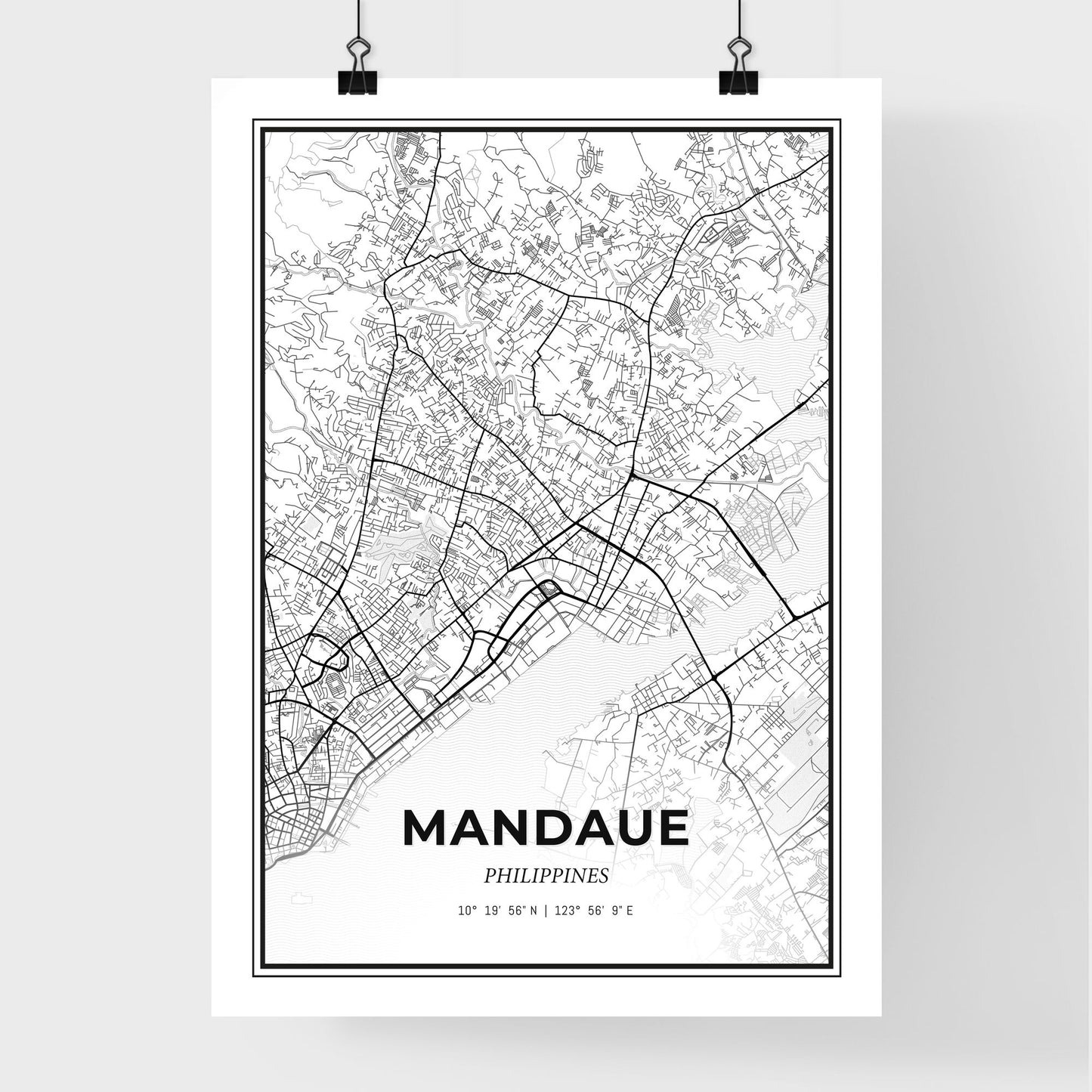 Mandaue Philippines - Premium City Map Poster