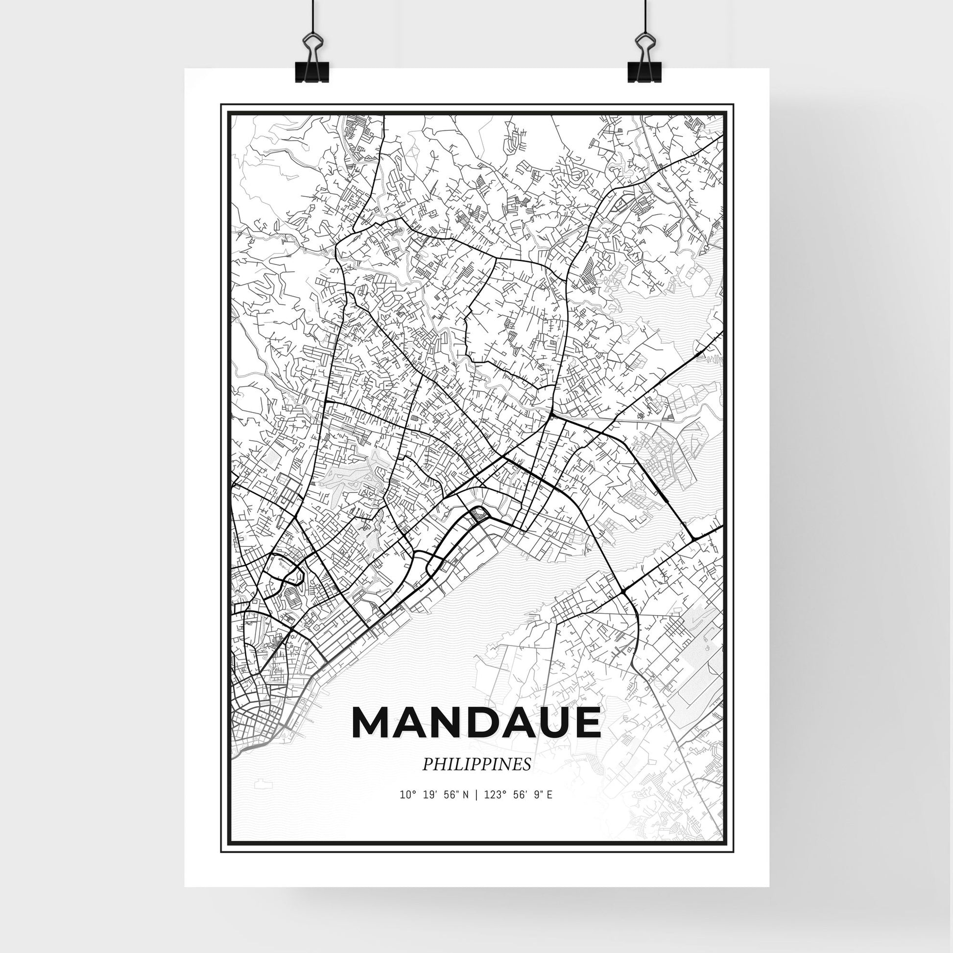 Mandaue Philippines - Premium City Map Poster