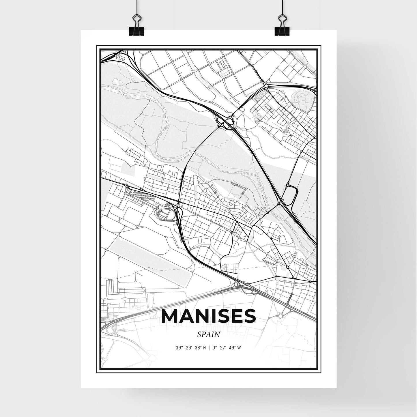 Manises Spain - Premium City Map Poster