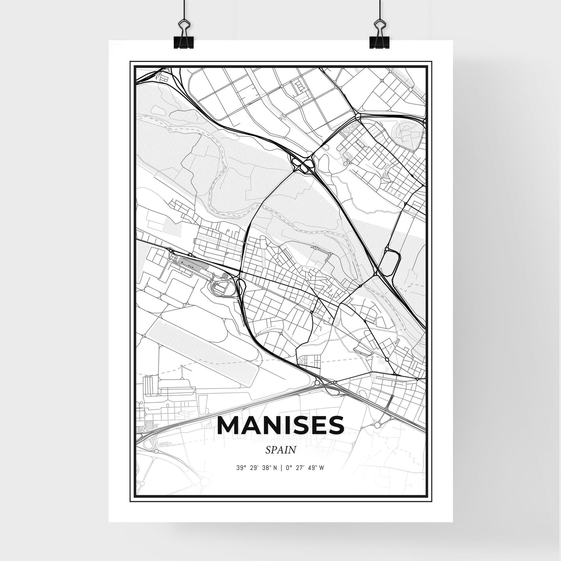 Manises Spain - Premium City Map Poster