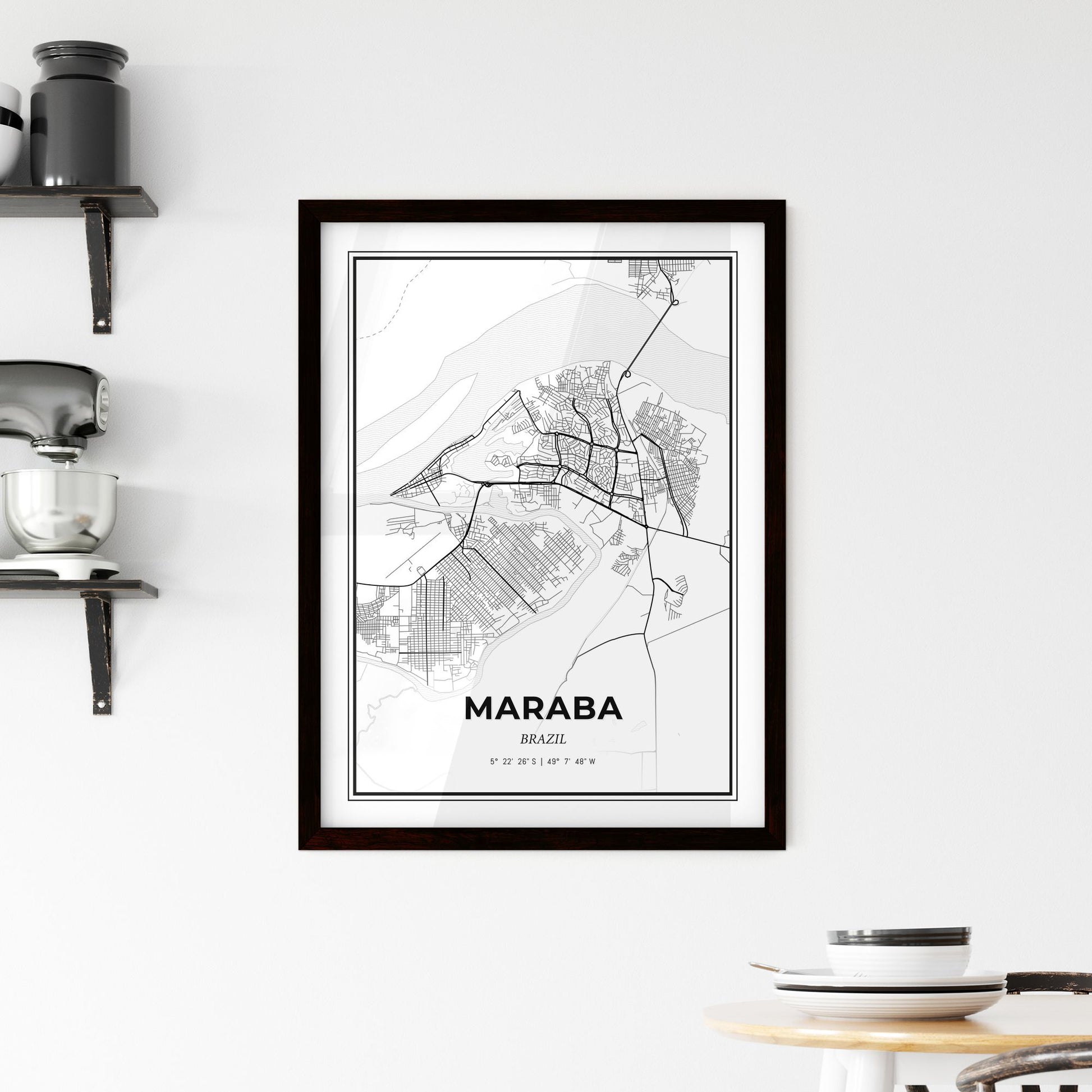 Maraba Brazil - Minimal City Map