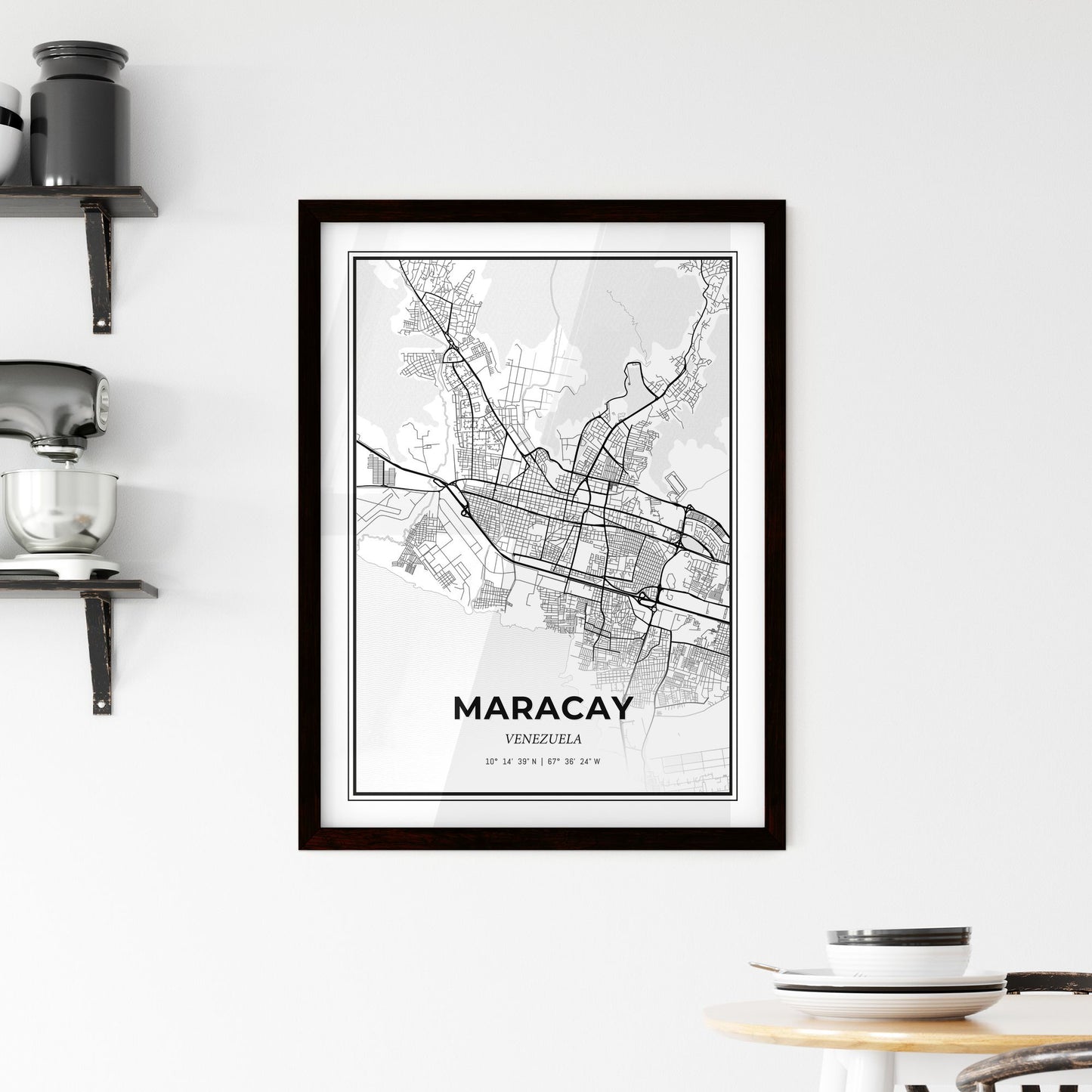 Maracay Venezuela - Minimal City Map