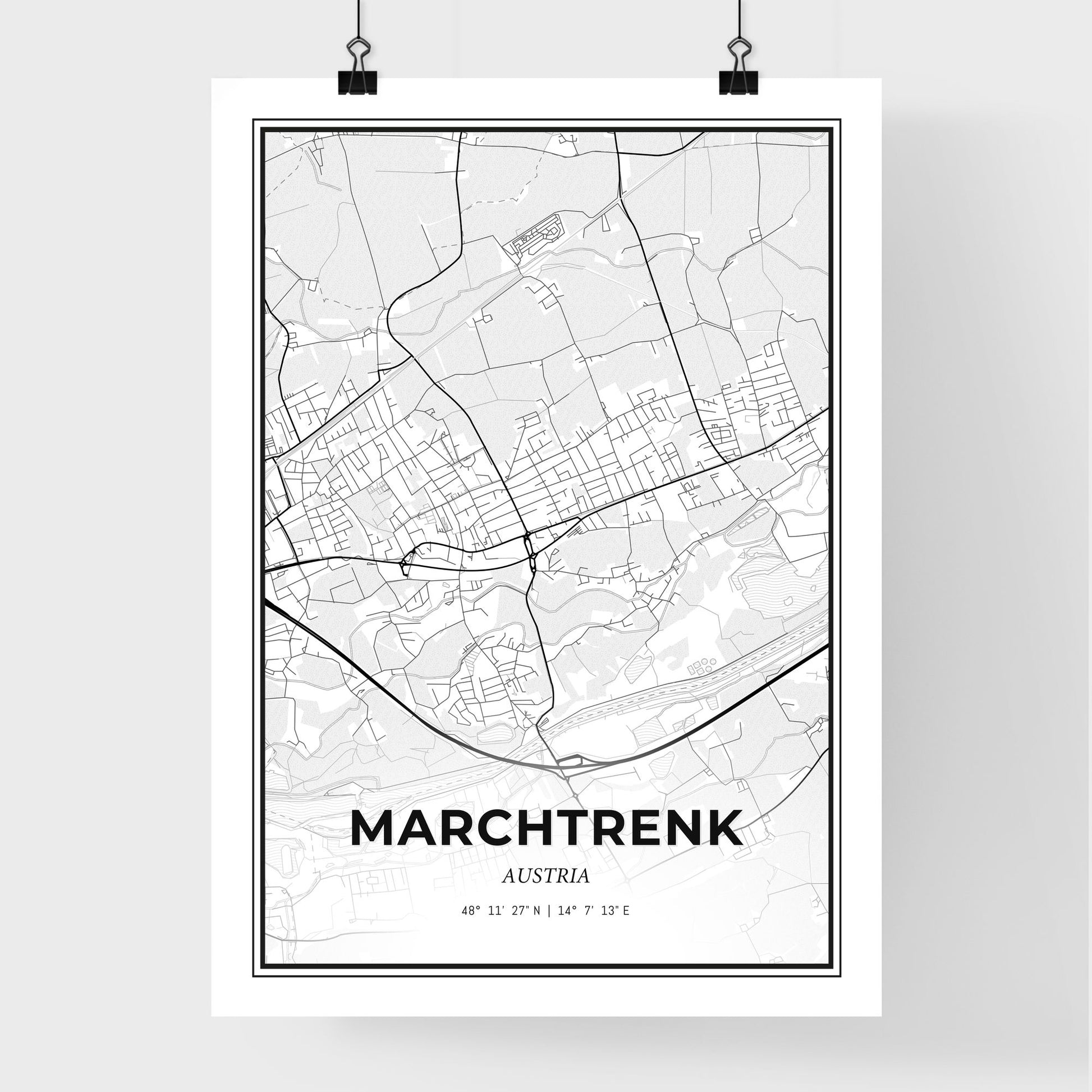 Marchtrenk Austria - Premium City Map Poster