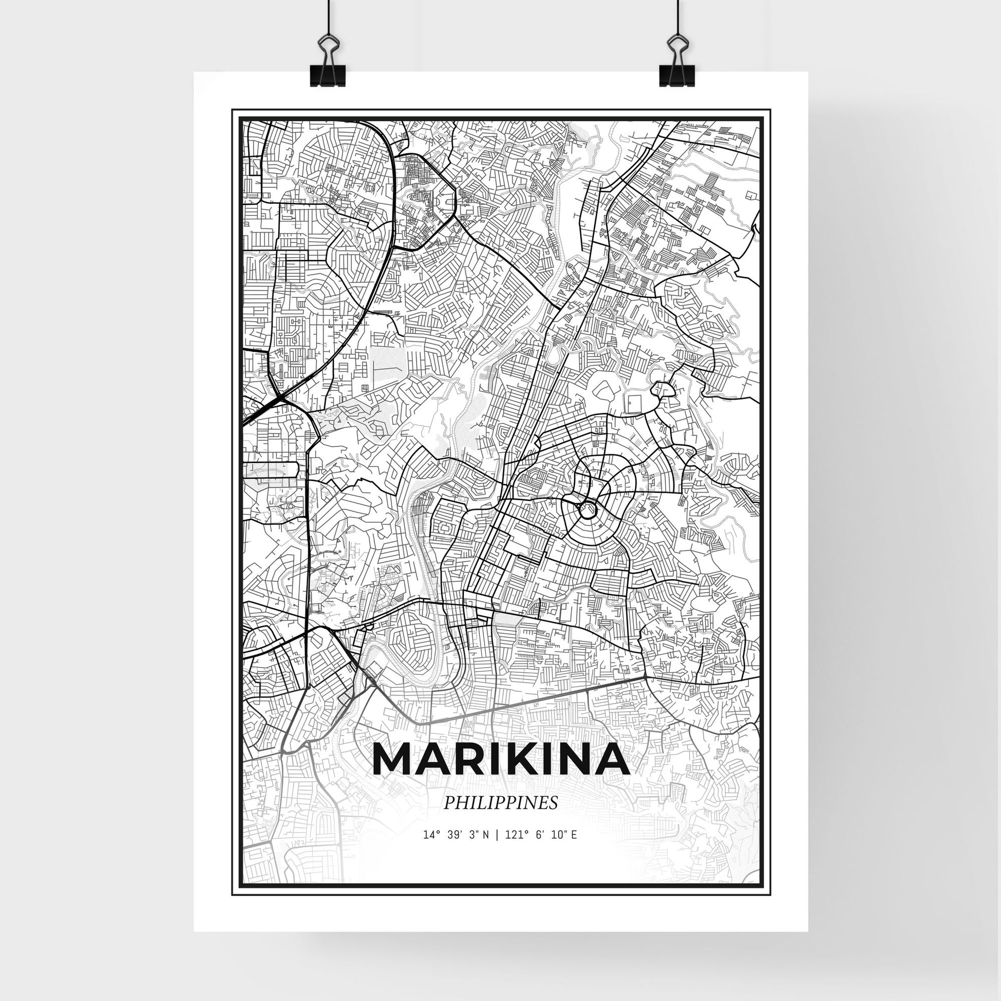 Marikina Philippines - Premium City Map Poster