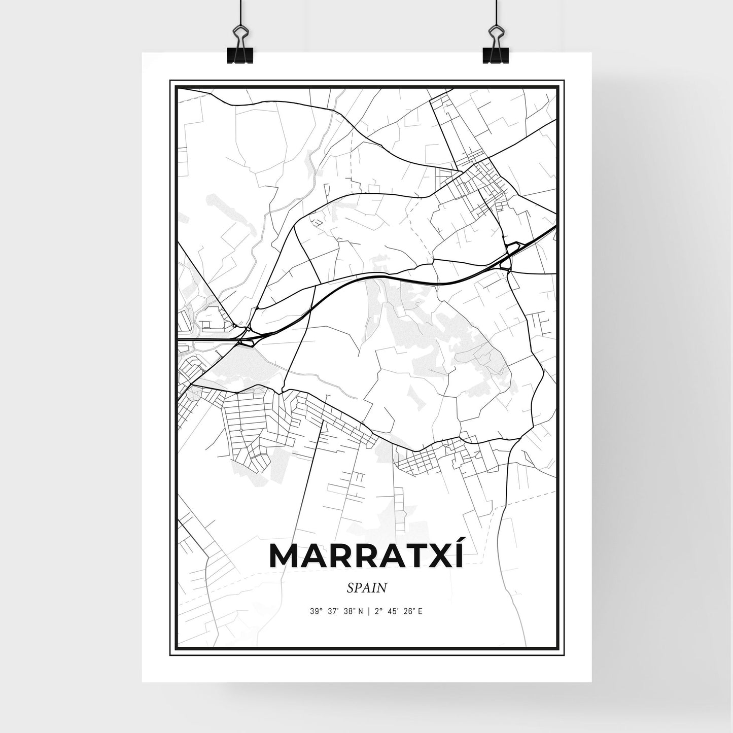 Marratxí Spain - Premium City Map Poster