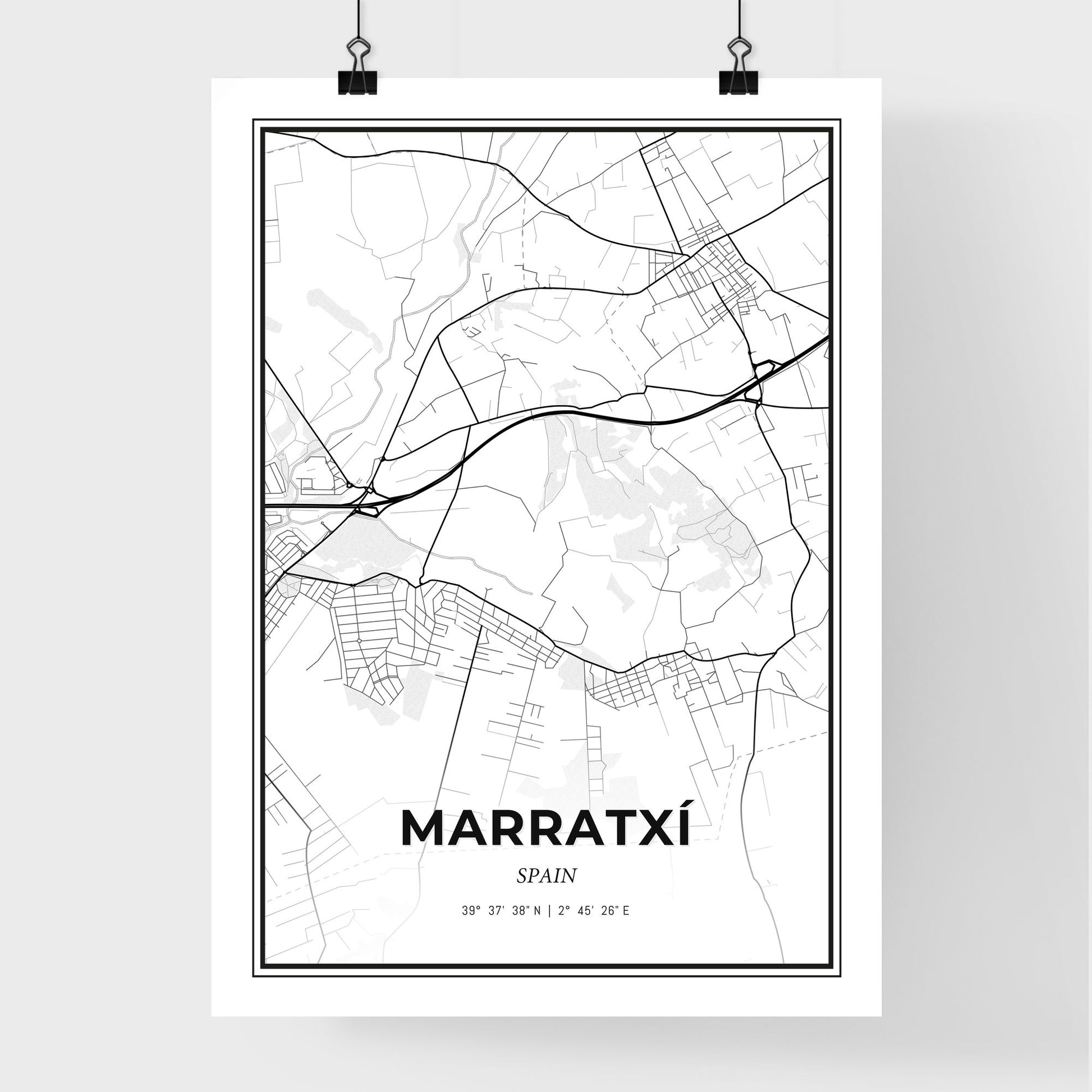 Marratxí Spain - Premium City Map Poster