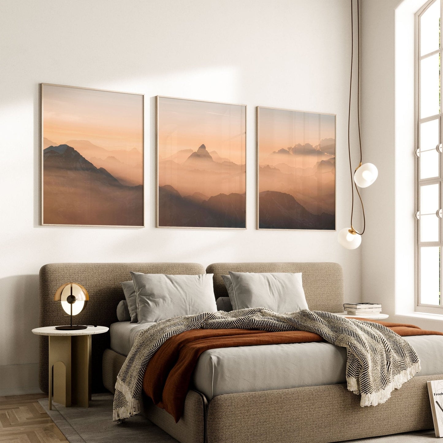 Matterhorn Sunrise Wall Art – Mont Blanc Summit Landscape Prints