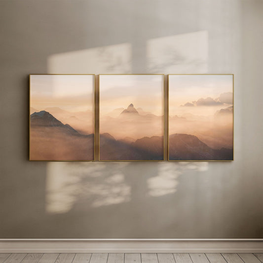 Matterhorn Sunrise Wall Art – Mont Blanc Summit Landscape Prints