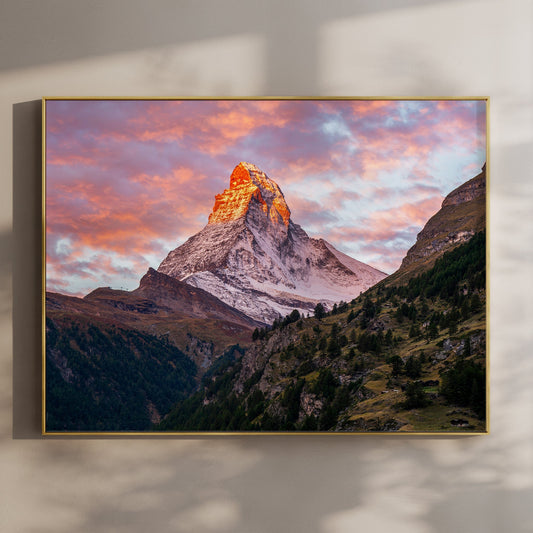 Matterhorn at Sunrise – Swiss Alps Wall Art