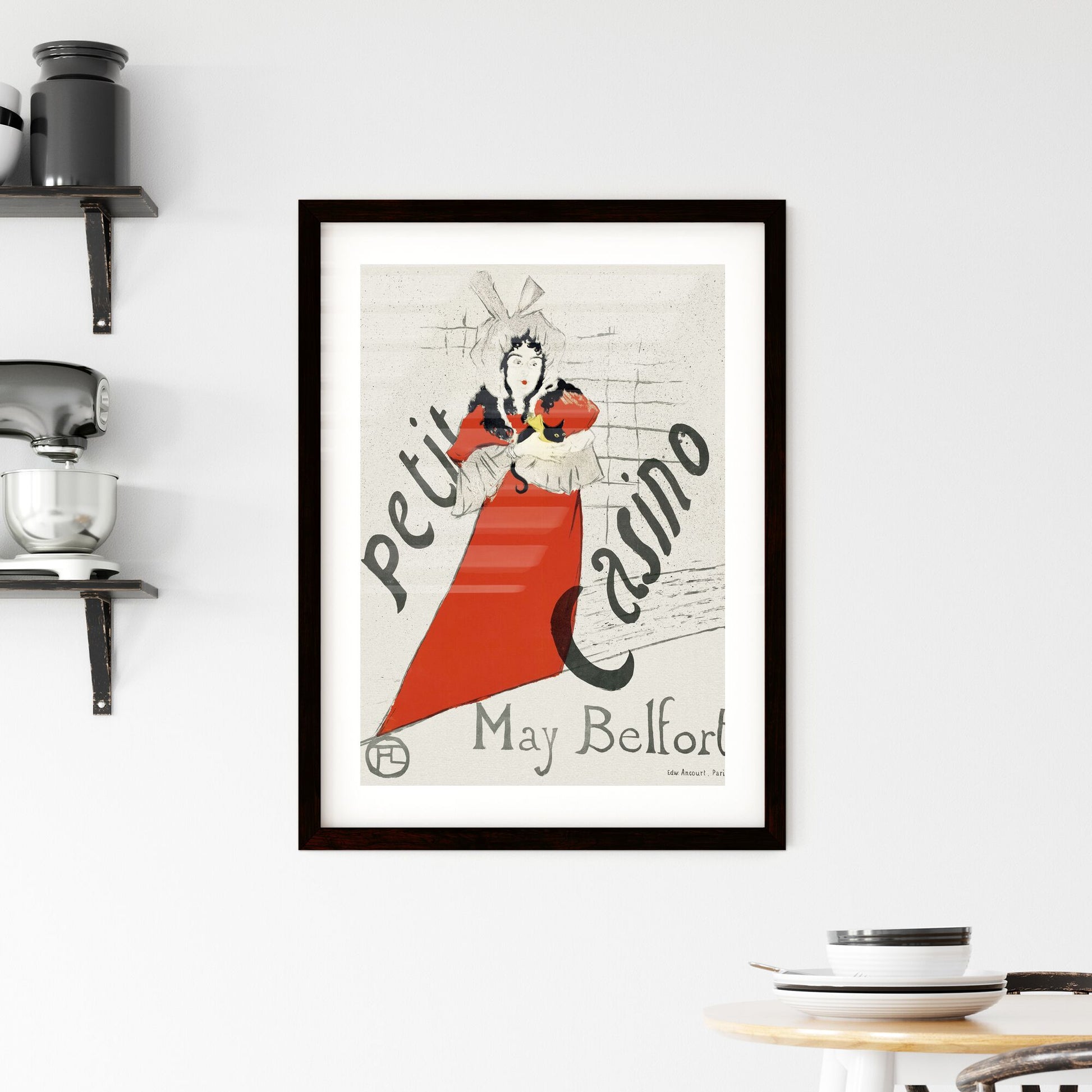 Framed Print of May Belfort by Henri de Toulouse-Lautrec