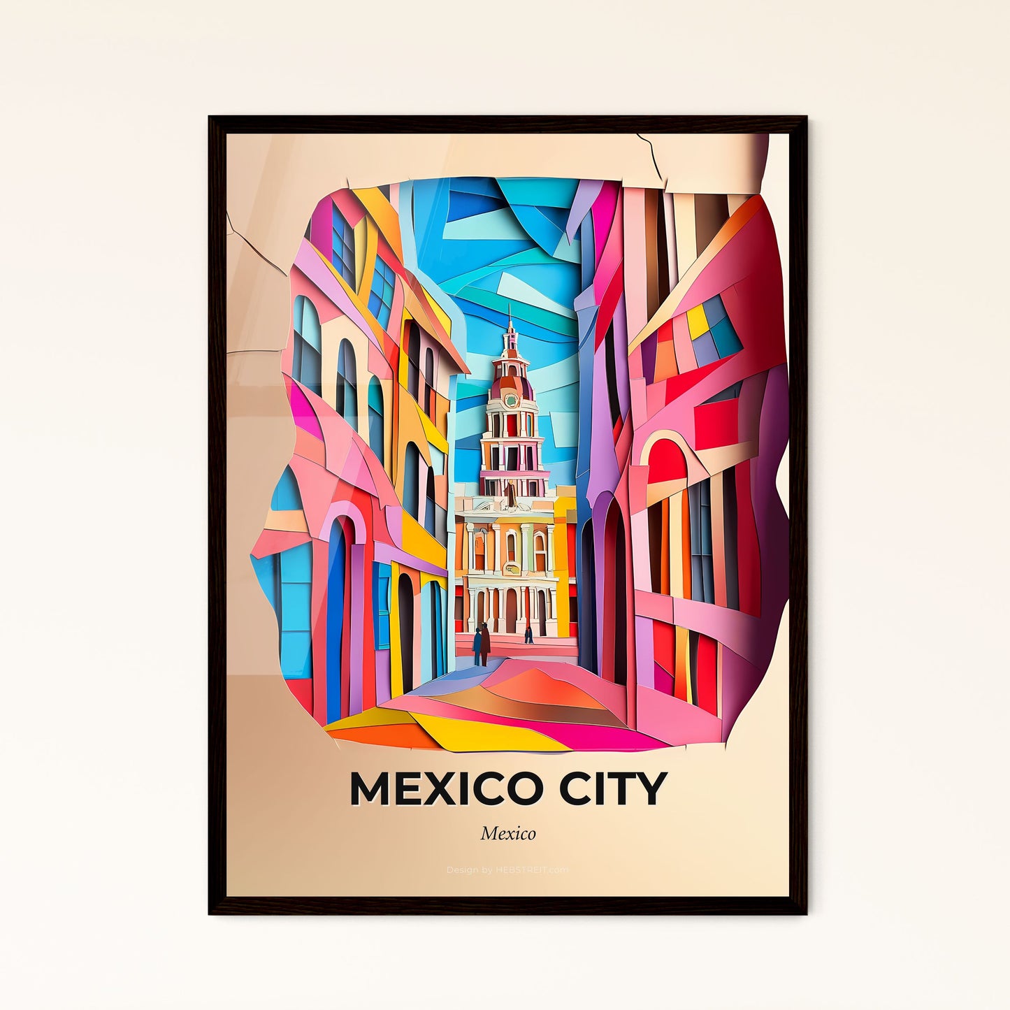 Vivid Mexico City, Mexico - a colorful city with a clock tower