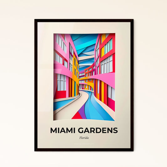 Vivid Miami Gardens, Florida - a colorful city with a stream