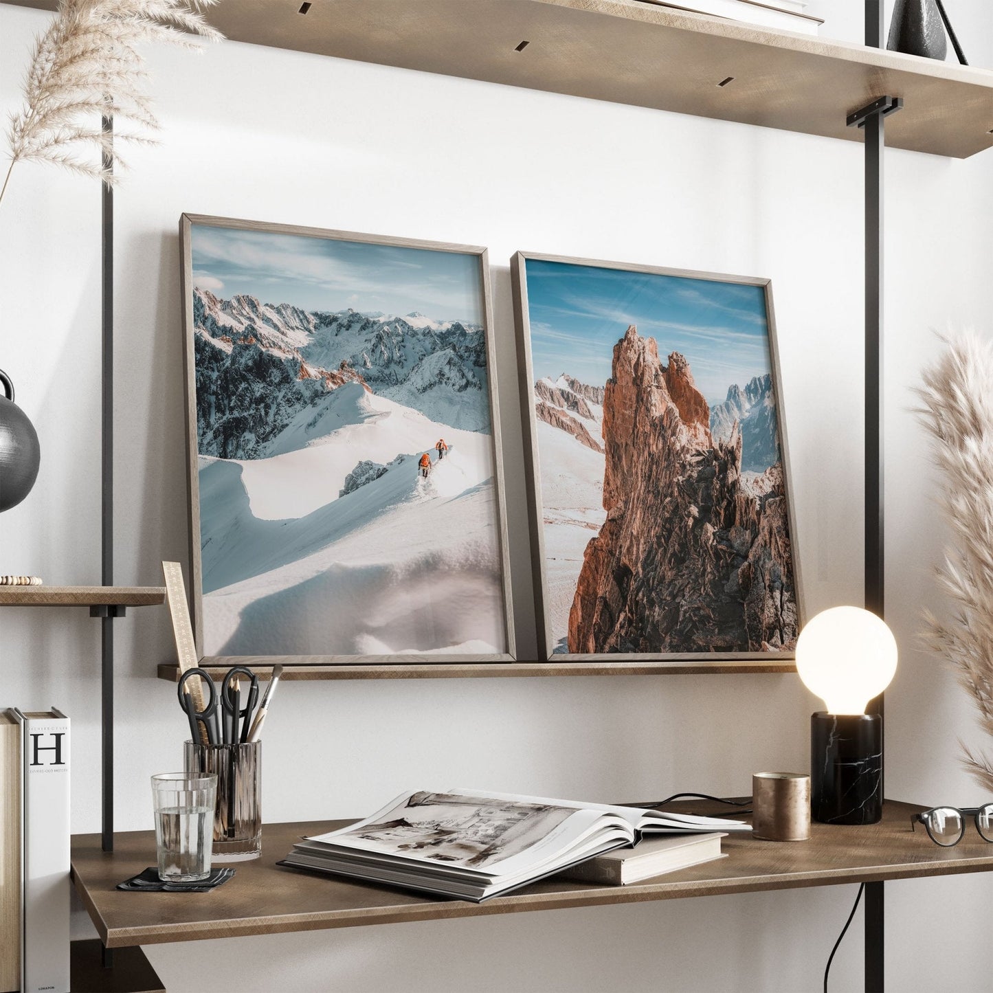 Midi Arête and Aiguille d'Entrèves Mountain Photography Prints