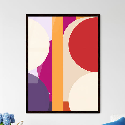 Abstract Bauhaus Geometric Artwork - Framed Art Print