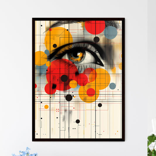 Futuristic Mid-Century Modern Artistic Depic - Framed Art Print