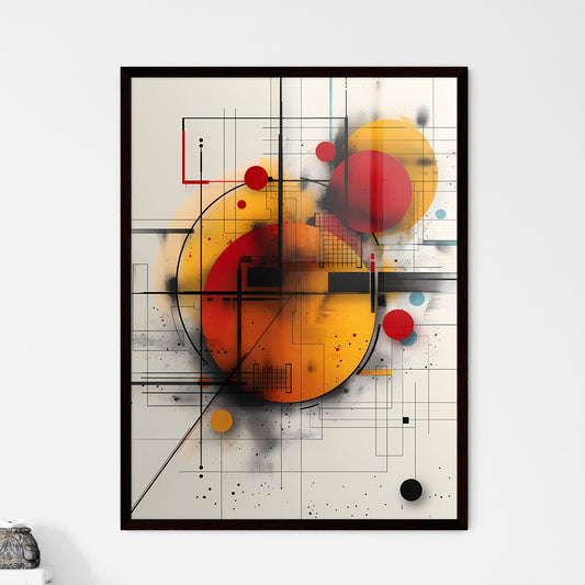 Mid-Century Modern Futuristic AI Artwork - Framed Art Print