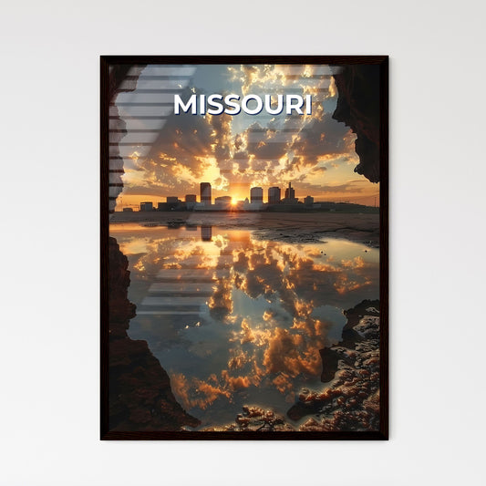 Sunset Cityscape Artwork Painting Missouri USA