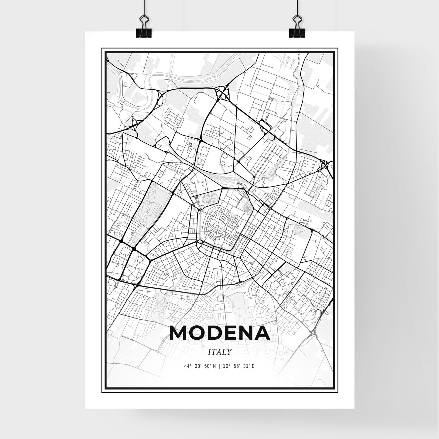 Modena Italy - Premium City Map Poster