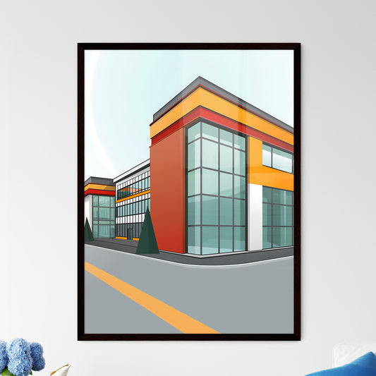 Bauhaus Painting Museo de Arte Contemporaneo de Castilla y Leon Flat Clear Geometry Bright Colors Minimalism Framed Art