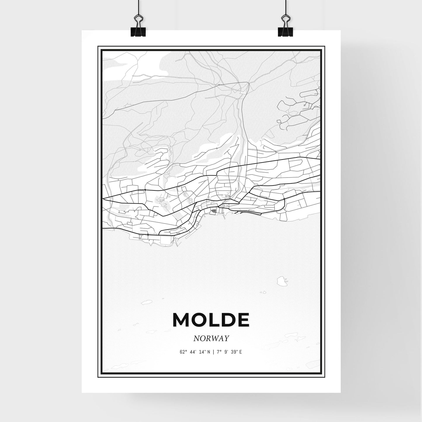 Molde Norway - Premium City Map Poster