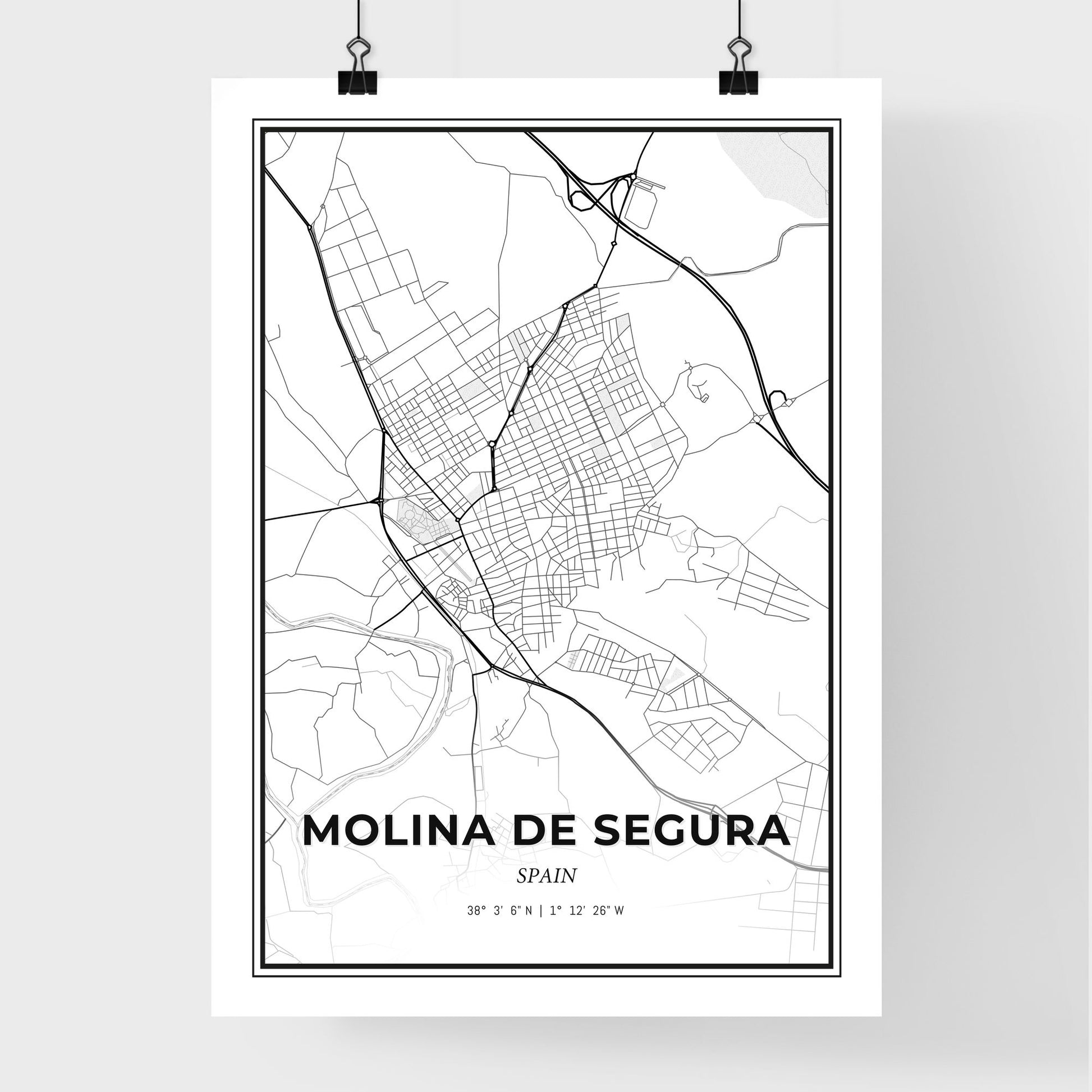 Molina de Segura Spain - Premium City Map Poster