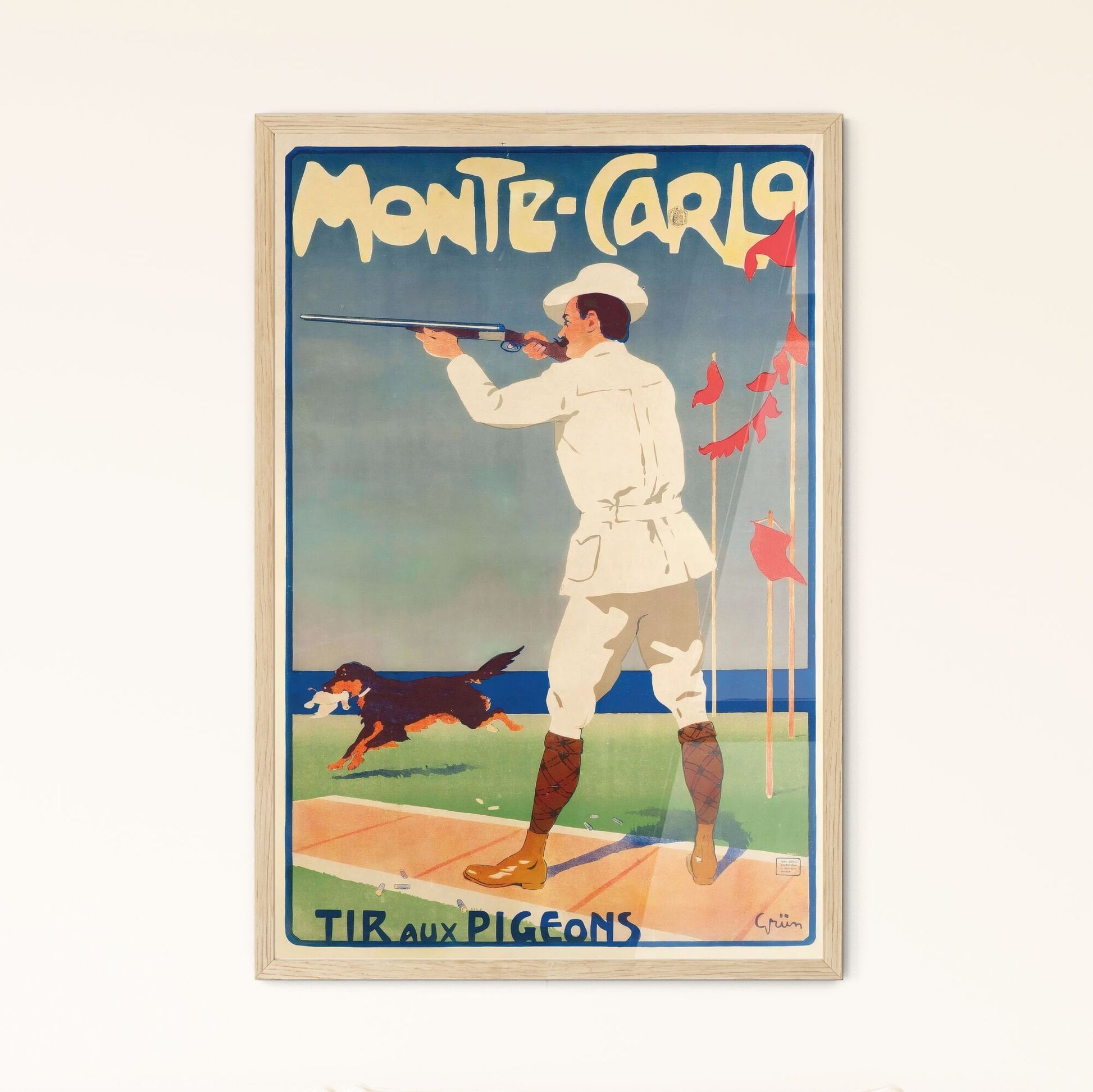 Monnte Carlo – Jules-Alexandre Grün Framed Art Print