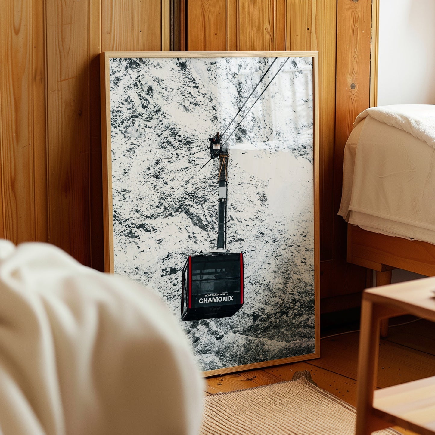 Aiguille du Midi Cable Car Print – Chamonix Alpine Adventure Wall Art