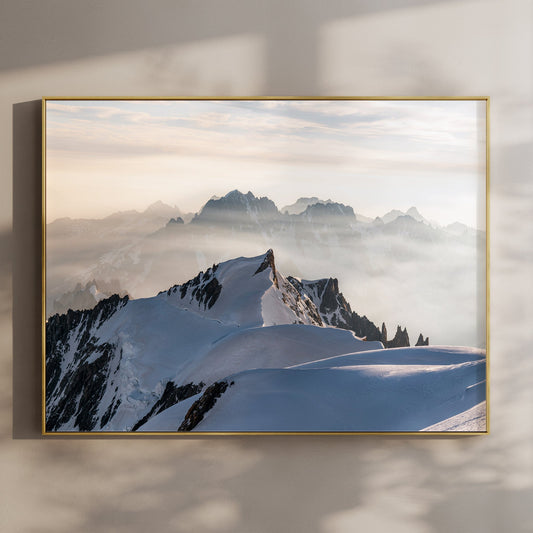 Mont Maudit seen from the summit of Mont Blanc