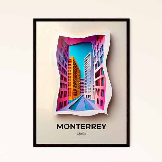 Vivid Monterrey, Mexico - a city with buildings in it