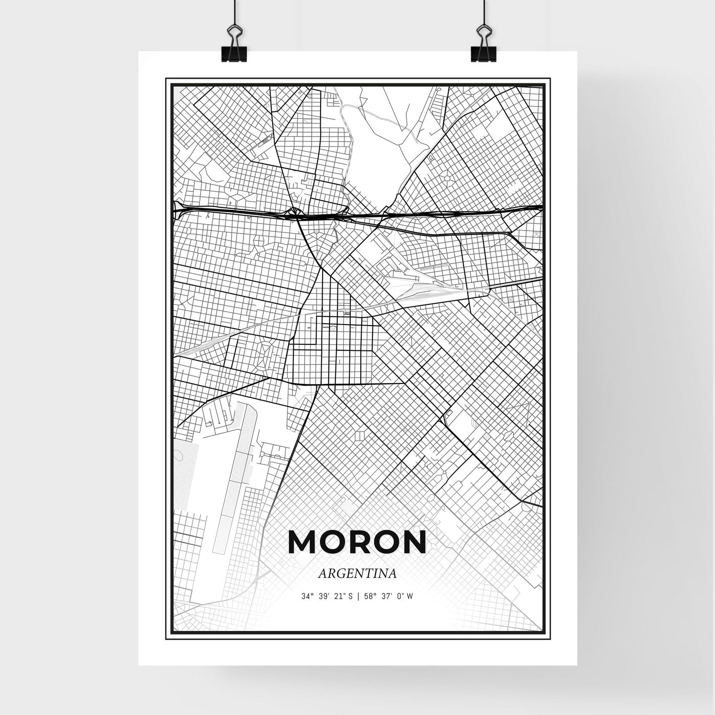 Moron Argentina - Premium City Map Poster