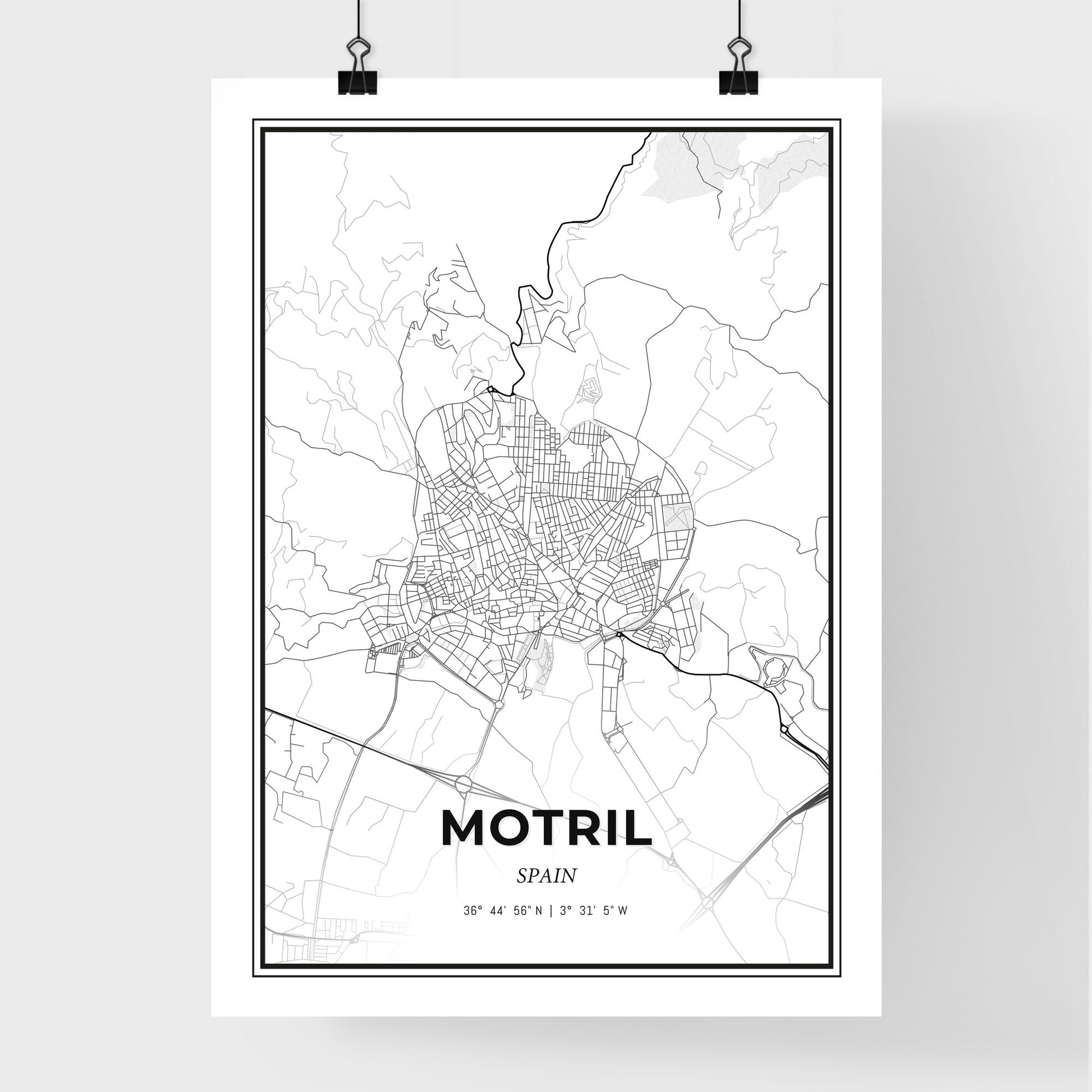 Motril Spain - Premium City Map Poster