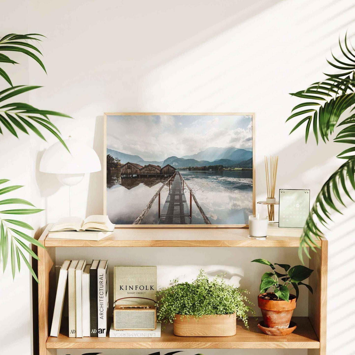Kochelsee Boathouses Print – Bavarian Lake Landscape Photography