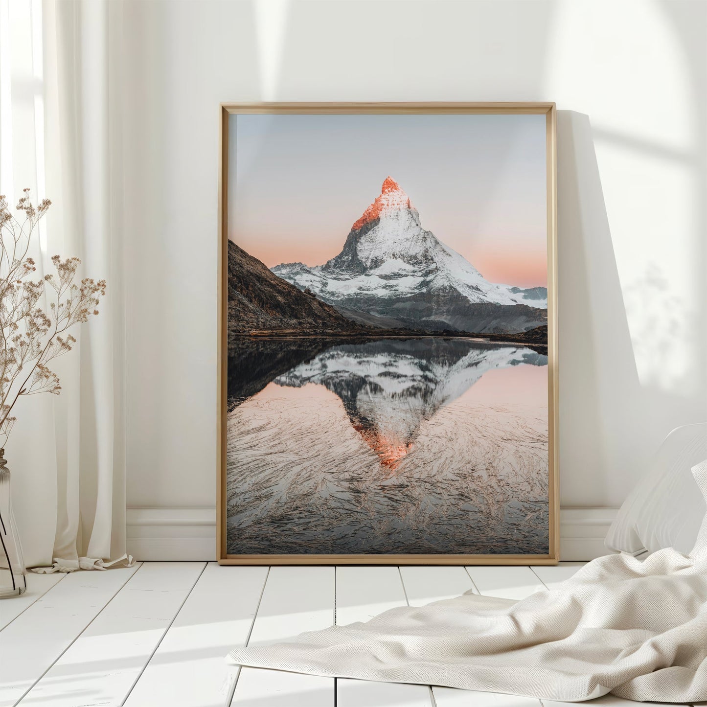 Matterhorn reflected in Riffelsee, Switzerland