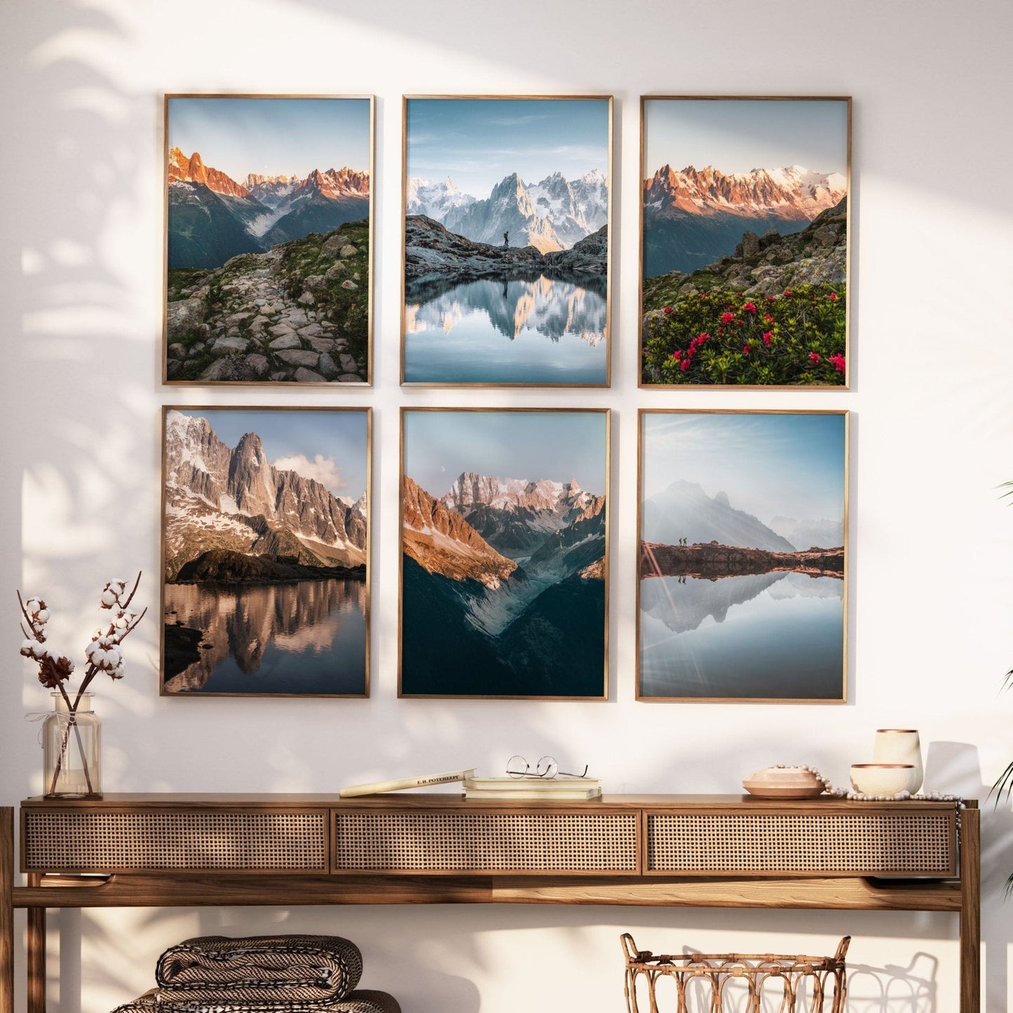 The Chamonix Collection – Set of 6 Alpine Prints