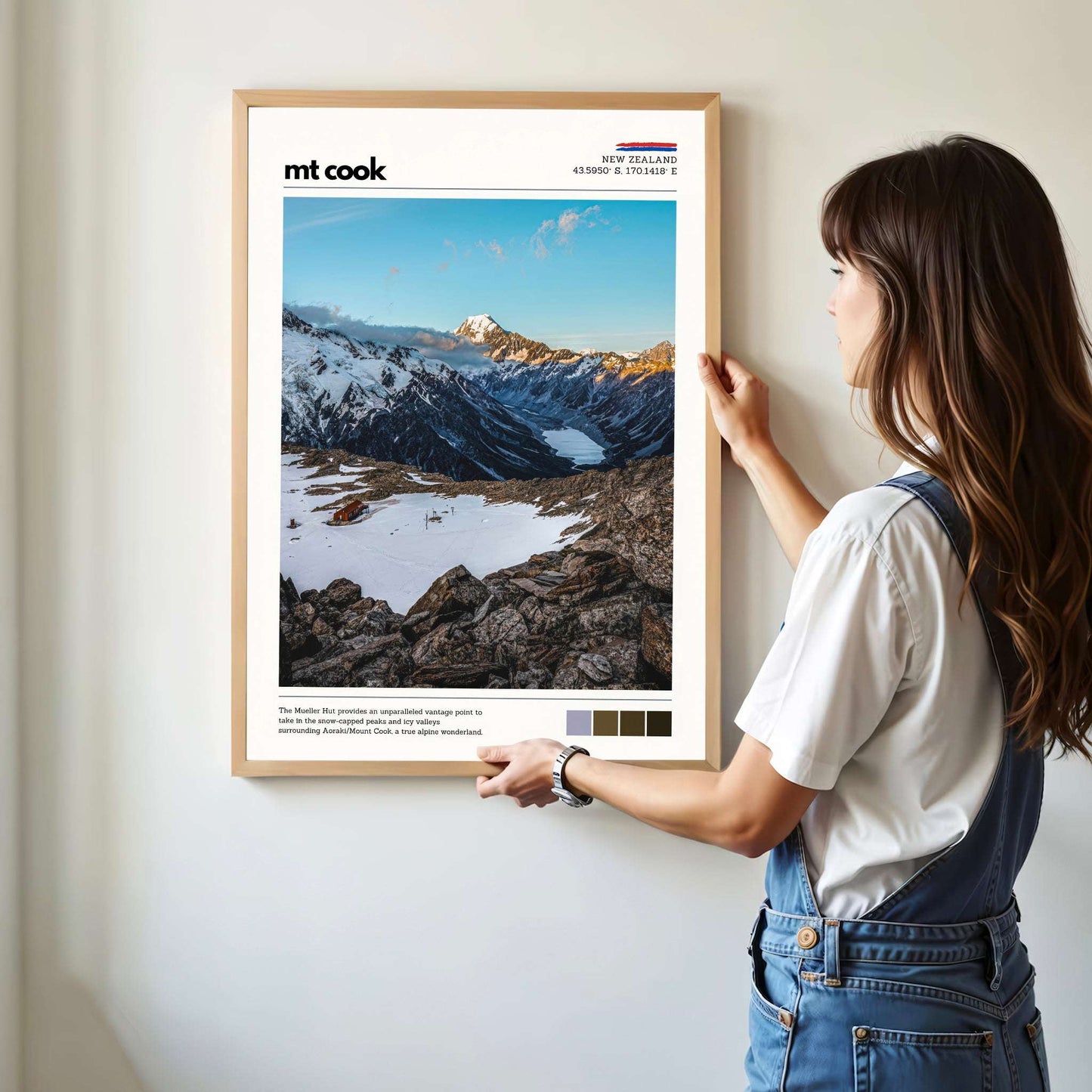 Mt Cook Wall Art Print – Aoraki / Mueller Hut, New Zealand