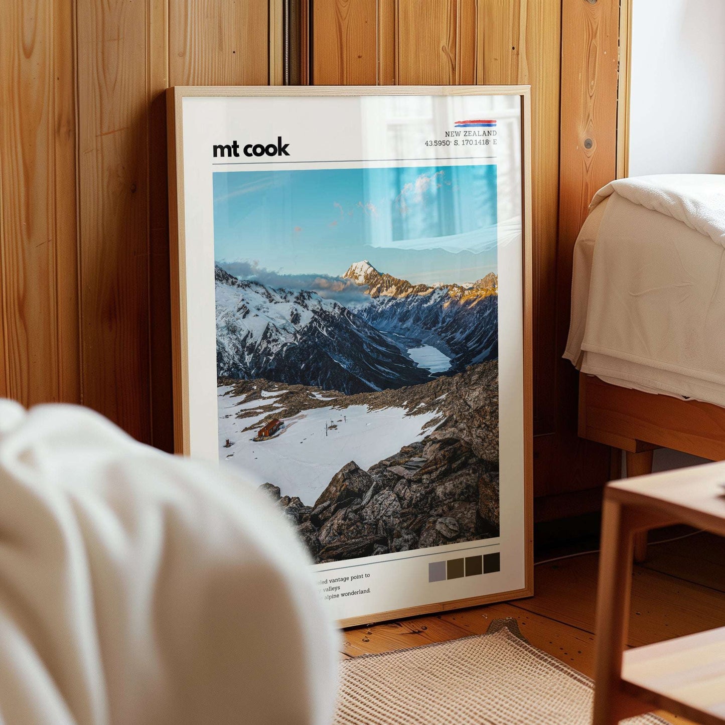 Mt Cook Wall Art Print – Aoraki / Mueller Hut, New Zealand