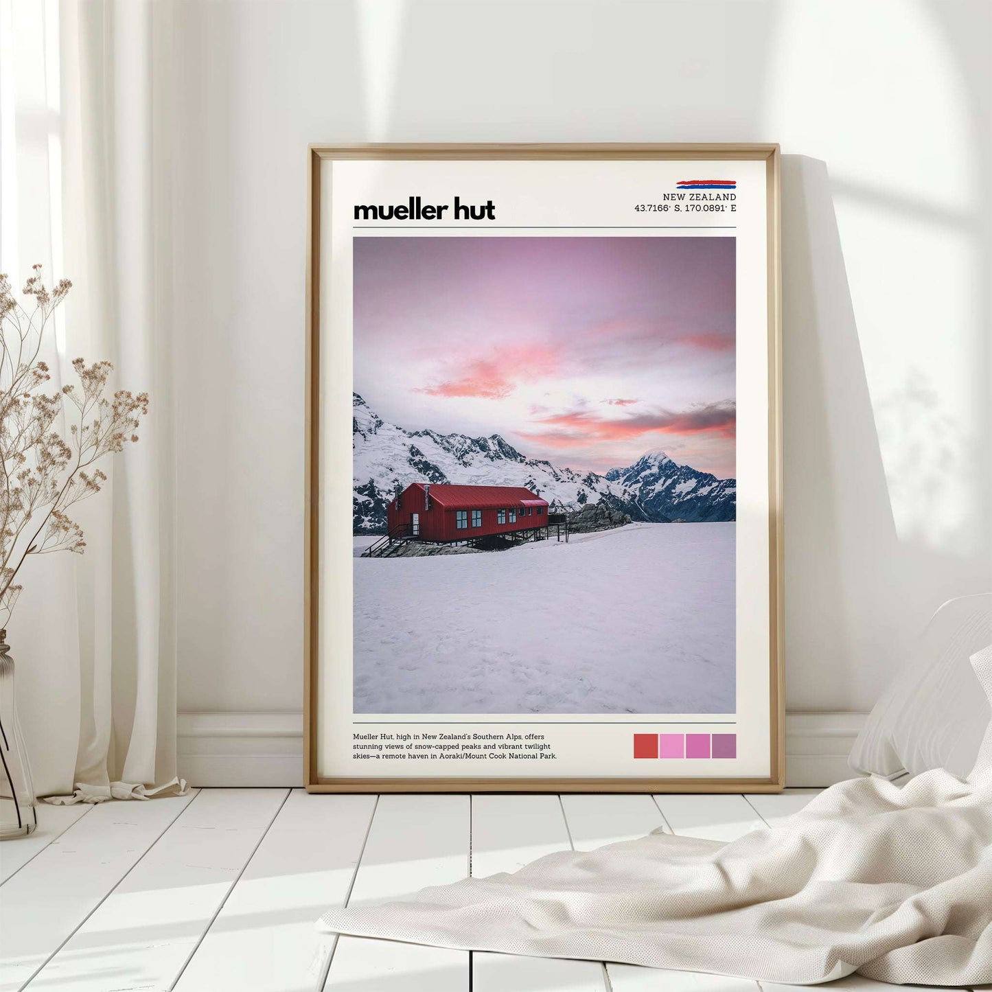 Mueller Hut Wall Art Print – Aoraki / Mount Cook
