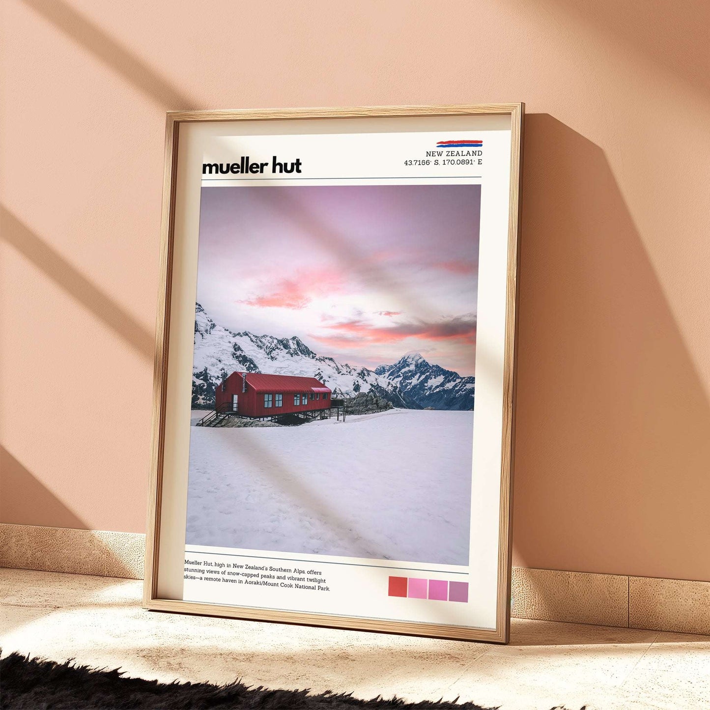 Mueller Hut Wall Art Print – Aoraki / Mount Cook