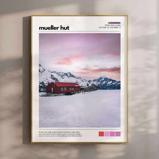 Mueller Hut Wall Art Print – Aoraki / Mount Cook