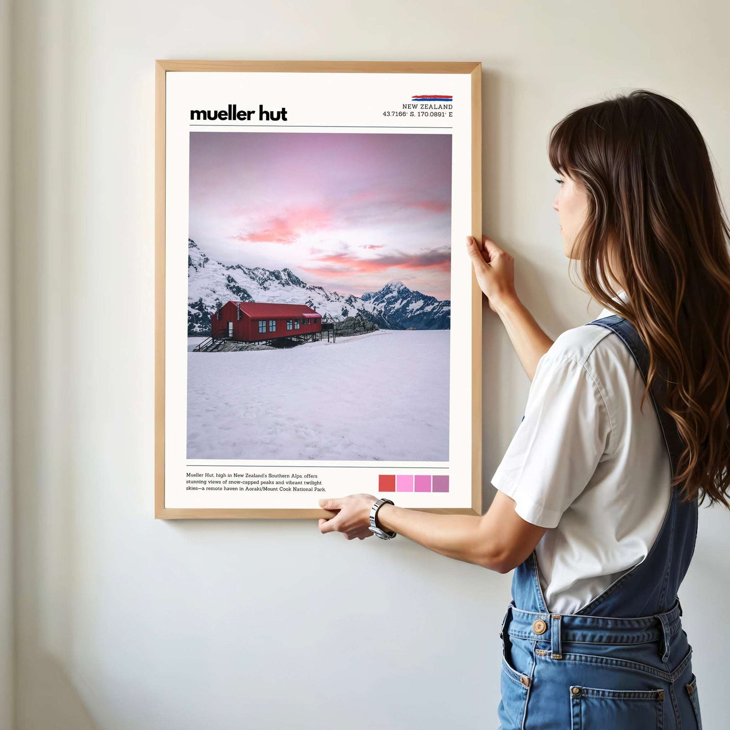 Mueller Hut Wall Art Print – Aoraki / Mount Cook
