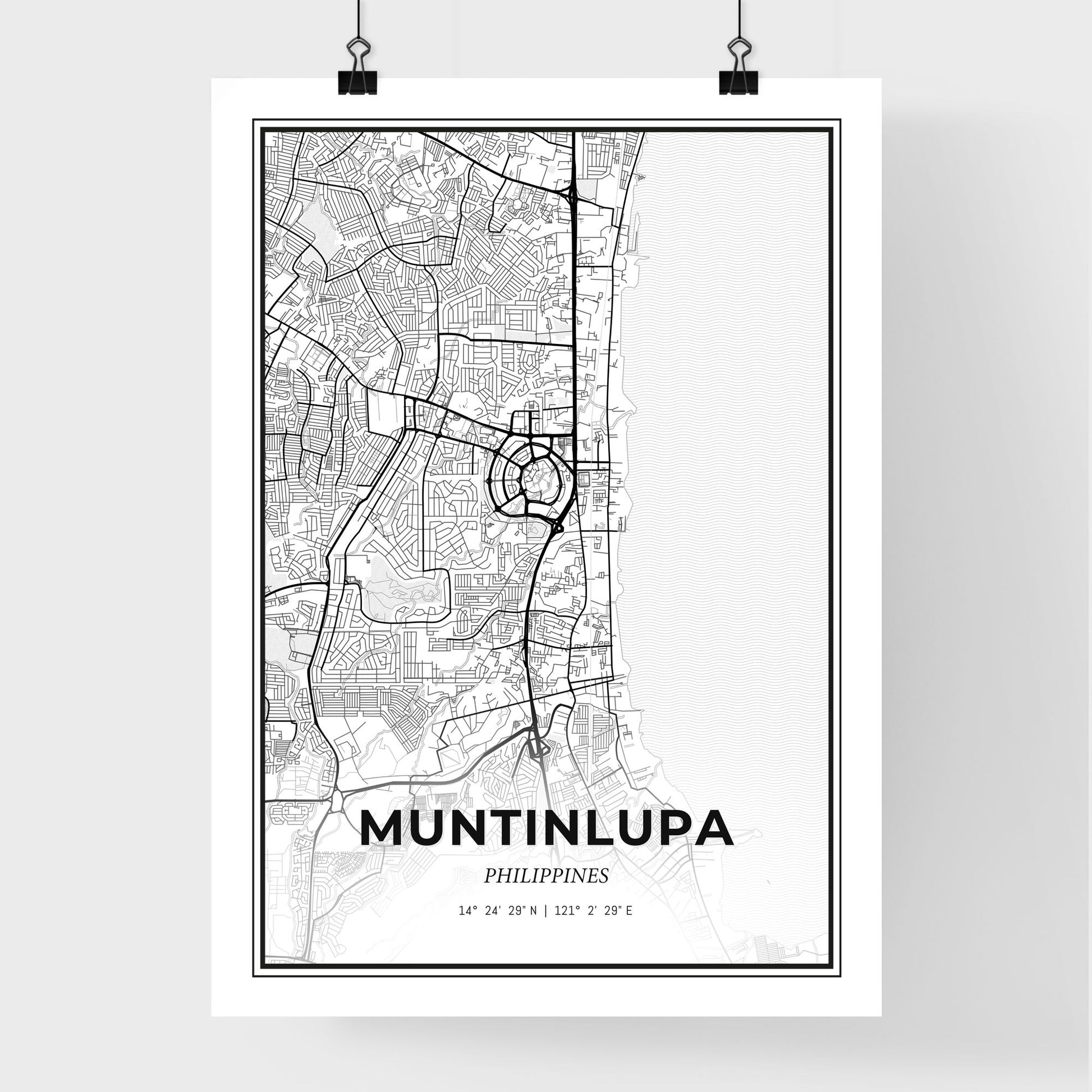 Muntinlupa Philippines - Premium City Map Poster