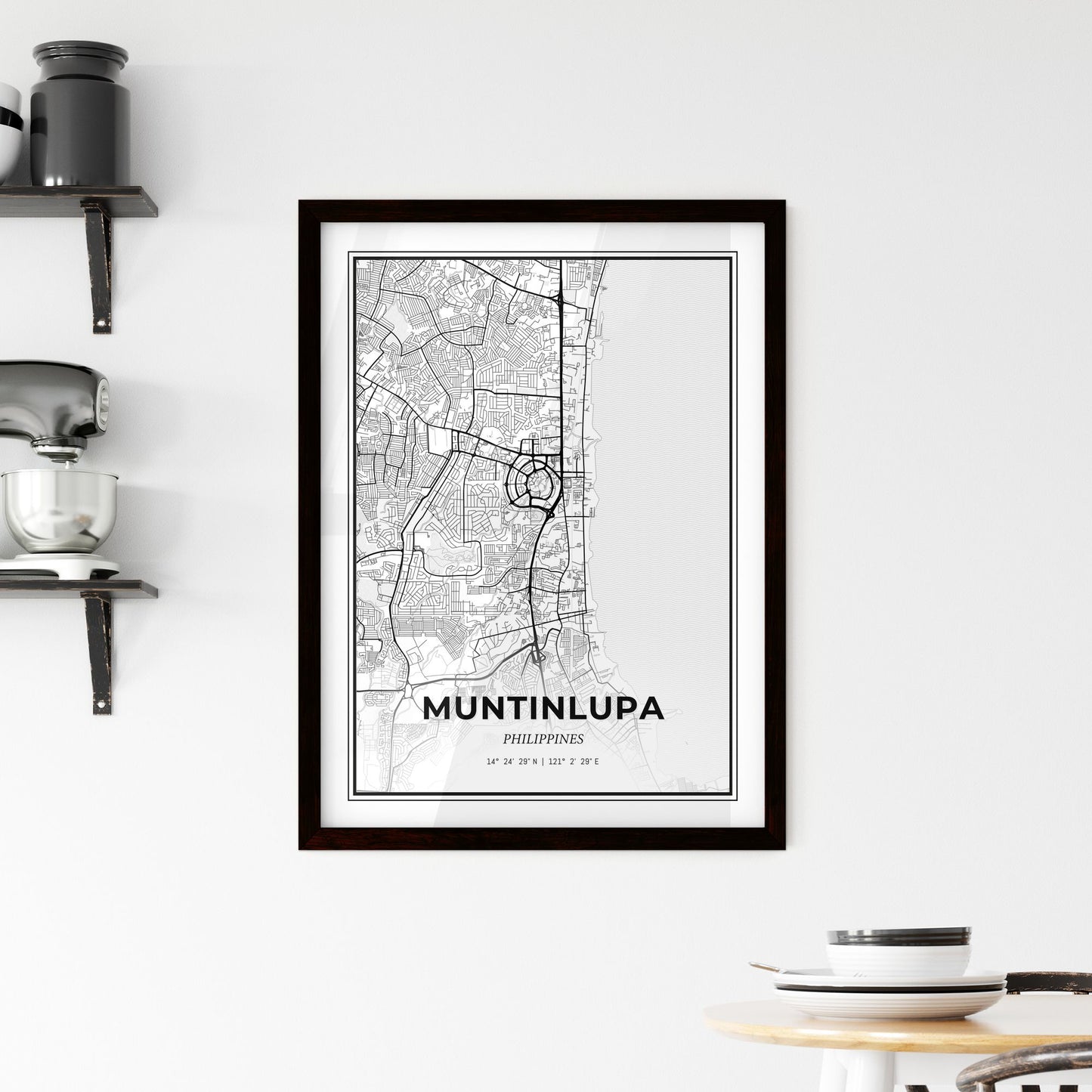 Muntinlupa Philippines - Minimal City Map