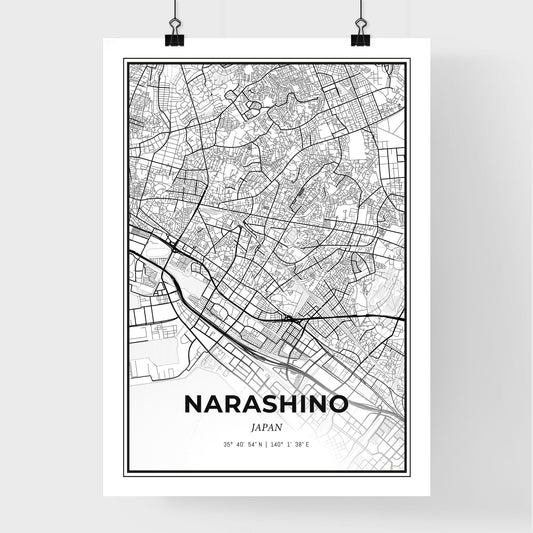 Narashino Japan - Premium City Map Poster