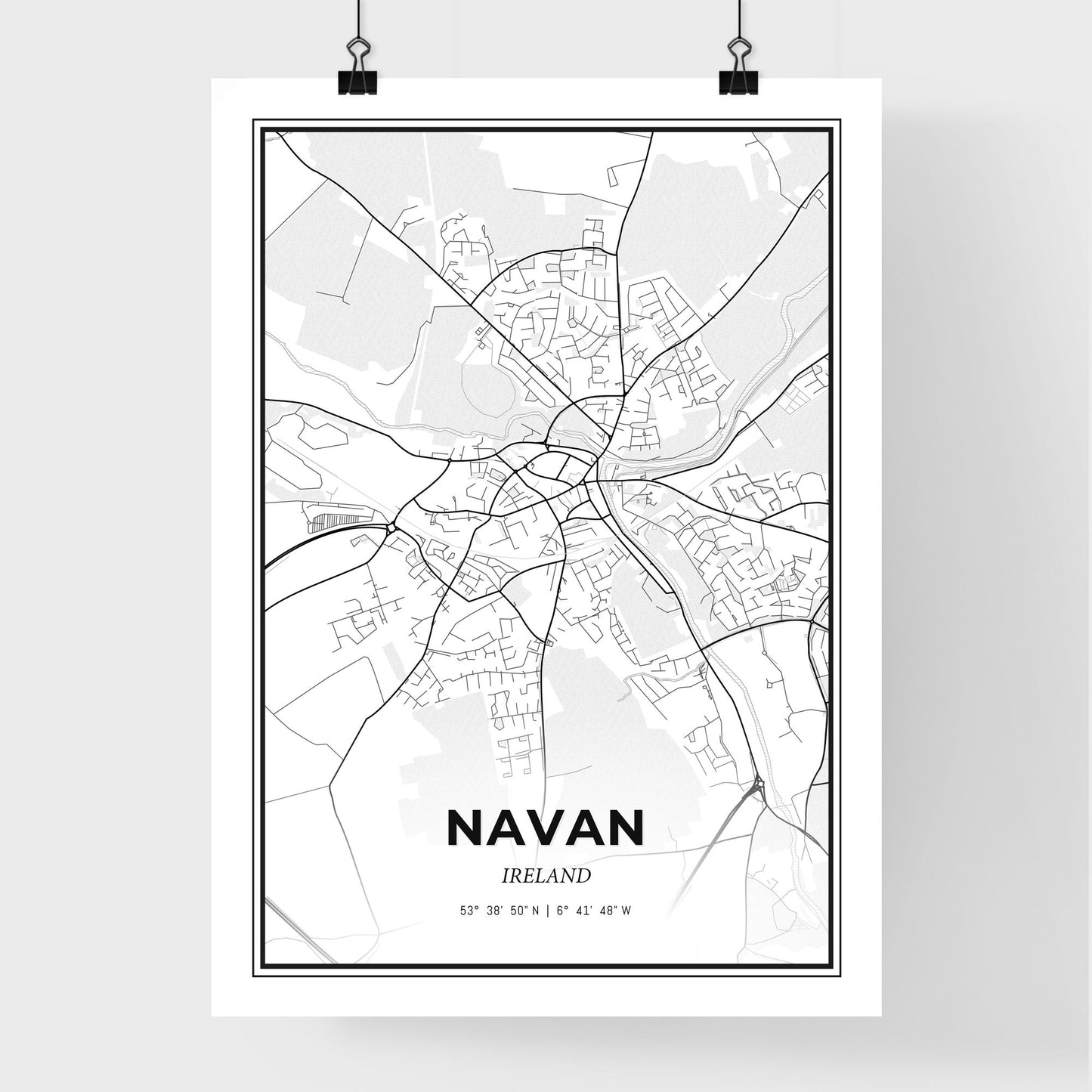 Navan Ireland - Premium City Map Poster